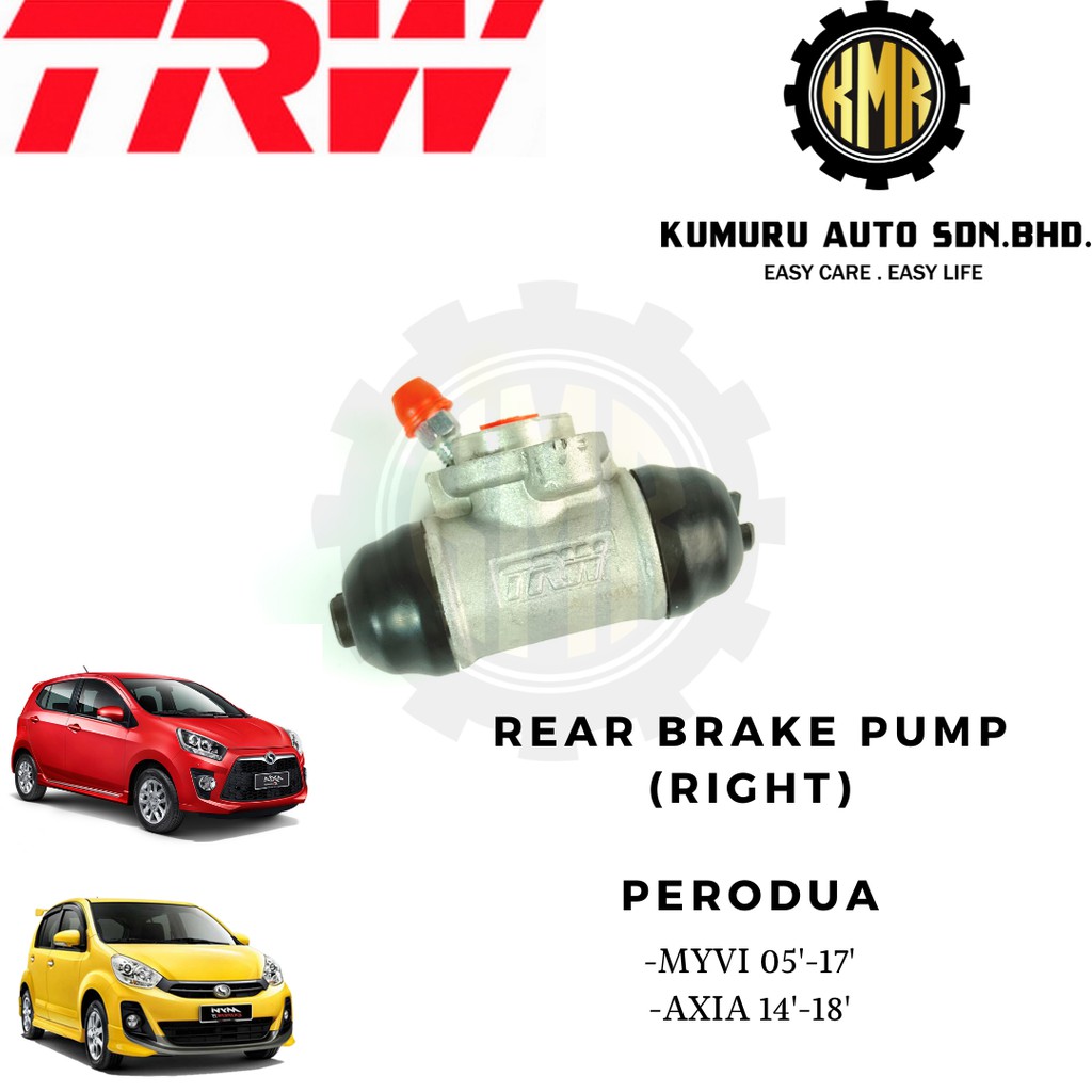 (1@pc) TRW Wheel Brake Cylinder Rear Brake Pump Perodua Myvi Old Myvi ...