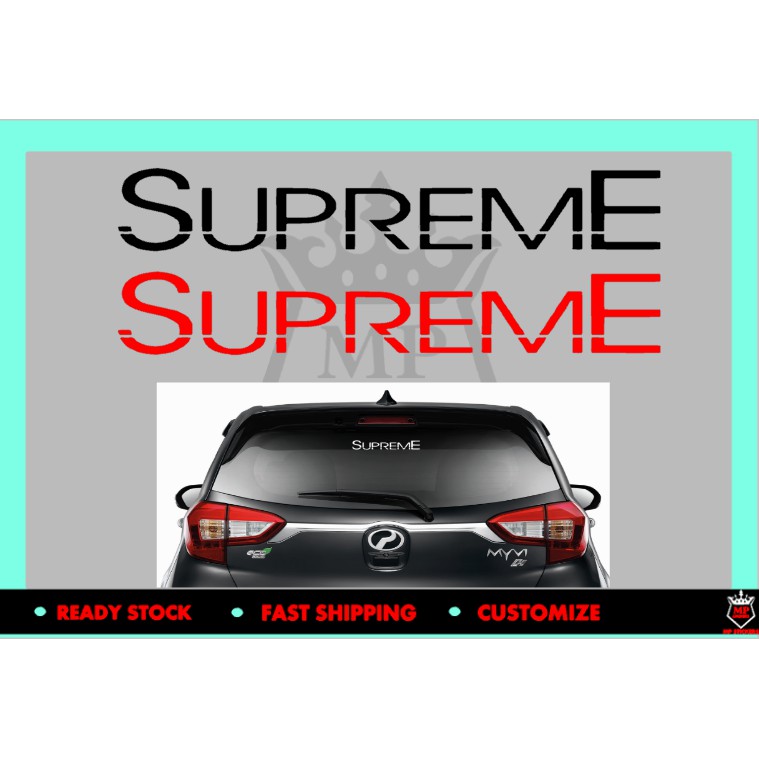 Supreme banner outlet sticker