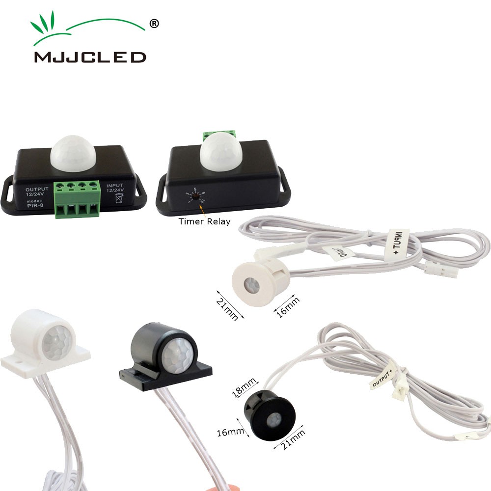 12-24V Motion Sensor Light Switch PIR Detector Timer Infrared Automatic ...