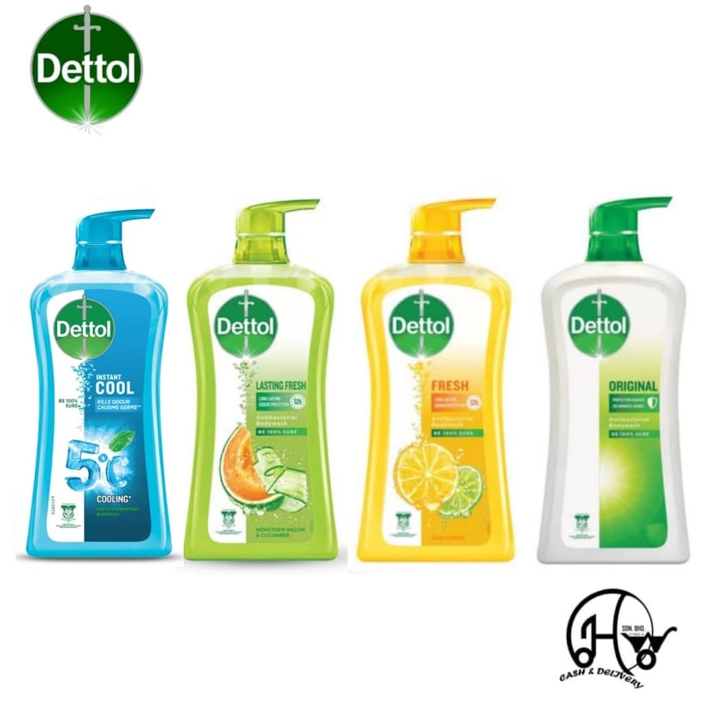 Dettol Shower Gel Original/Fresh/Cool/Lasting Fresh/Skincare 500g