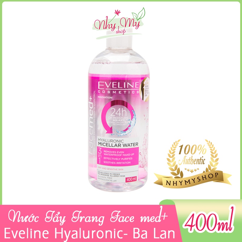 Eveline Makeup Remover For Dry And Sensitive Skin, NonAlcoholic, Moisturizing Skin Facemed