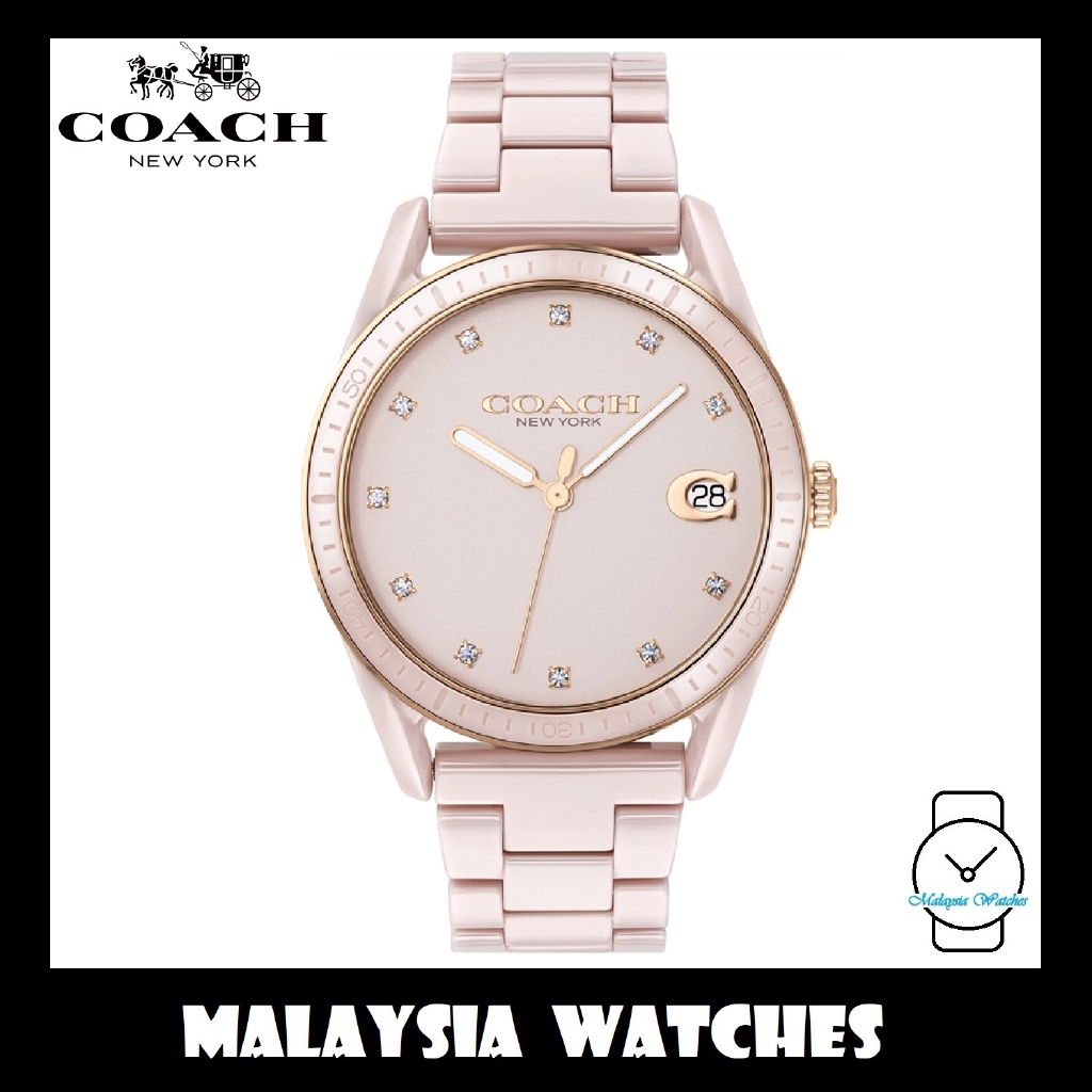 Coach pink clearance ceramic watch