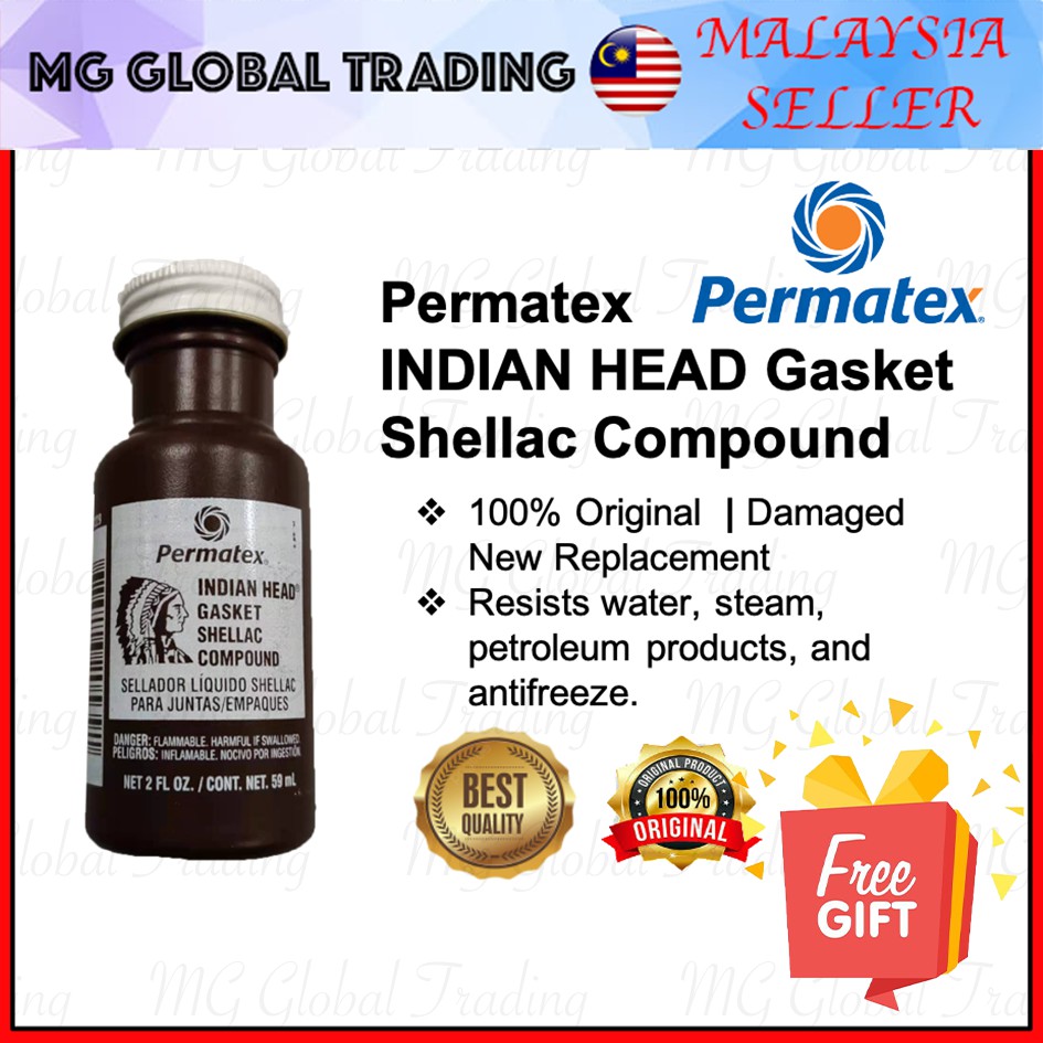 Permatex Original INDIAN HEAD Shellac Compound ( 59ML ) | Shopee Malaysia