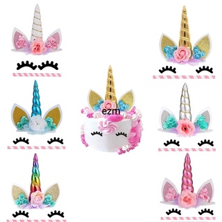 Unicorn Horn, Eyes & Ears Acrylic Cake Topper