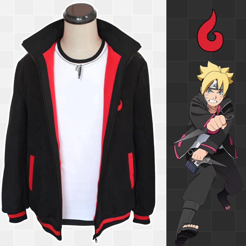 Anime Naruto Uzumaki Boruto Cosplay Costume Casual Hoodie Jacket Sweatshirts Shopee Malaysia