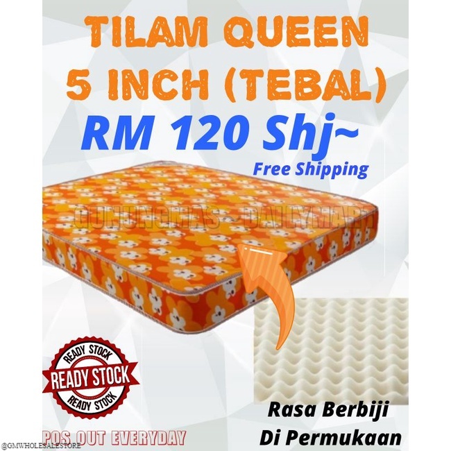 1pcs/1order☝️ Tilam Double FOAM Tilam Tebal 5Inch，4Inch | Shopee Malaysia