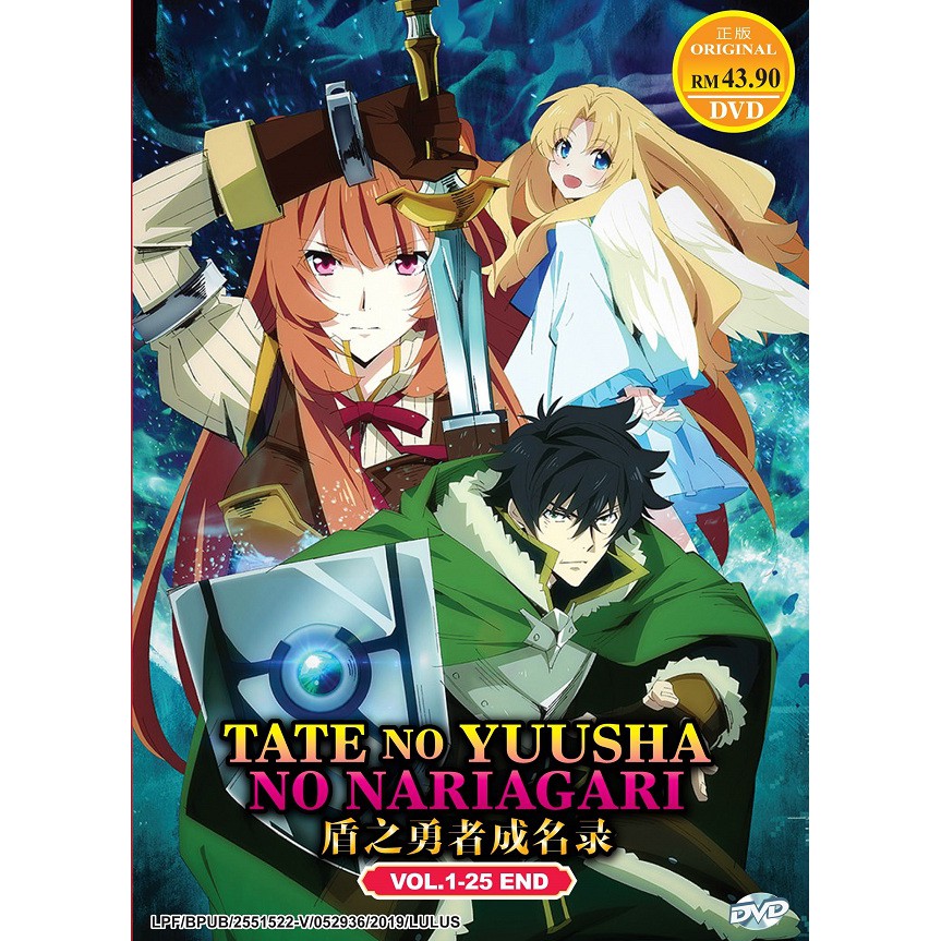 DVD Anime Tate no Yuusha no Nariagari (The Rising of the Shield Hero)  Season 1+2