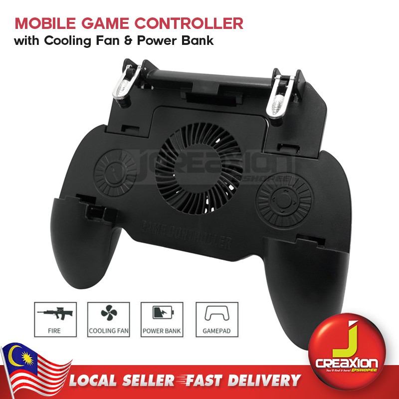 SR PUBG Mobile Game Controller Gamepad Trigger Phone with Cooling Fan ...