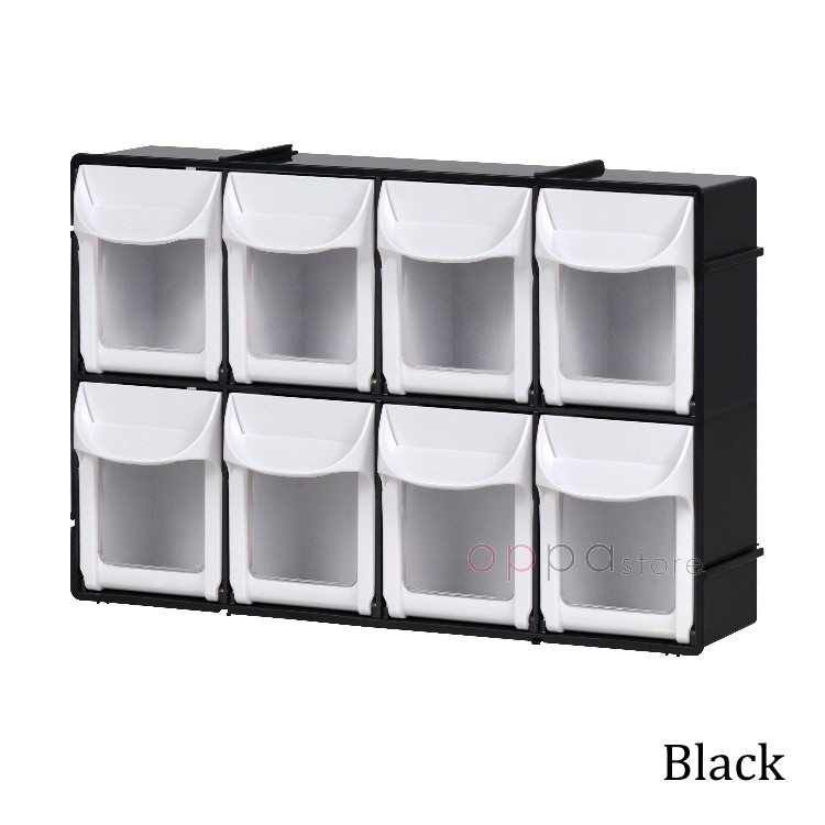 MUMU Style Desktop 8 Bins Modular TipOut Bins Interlocking Stackable
