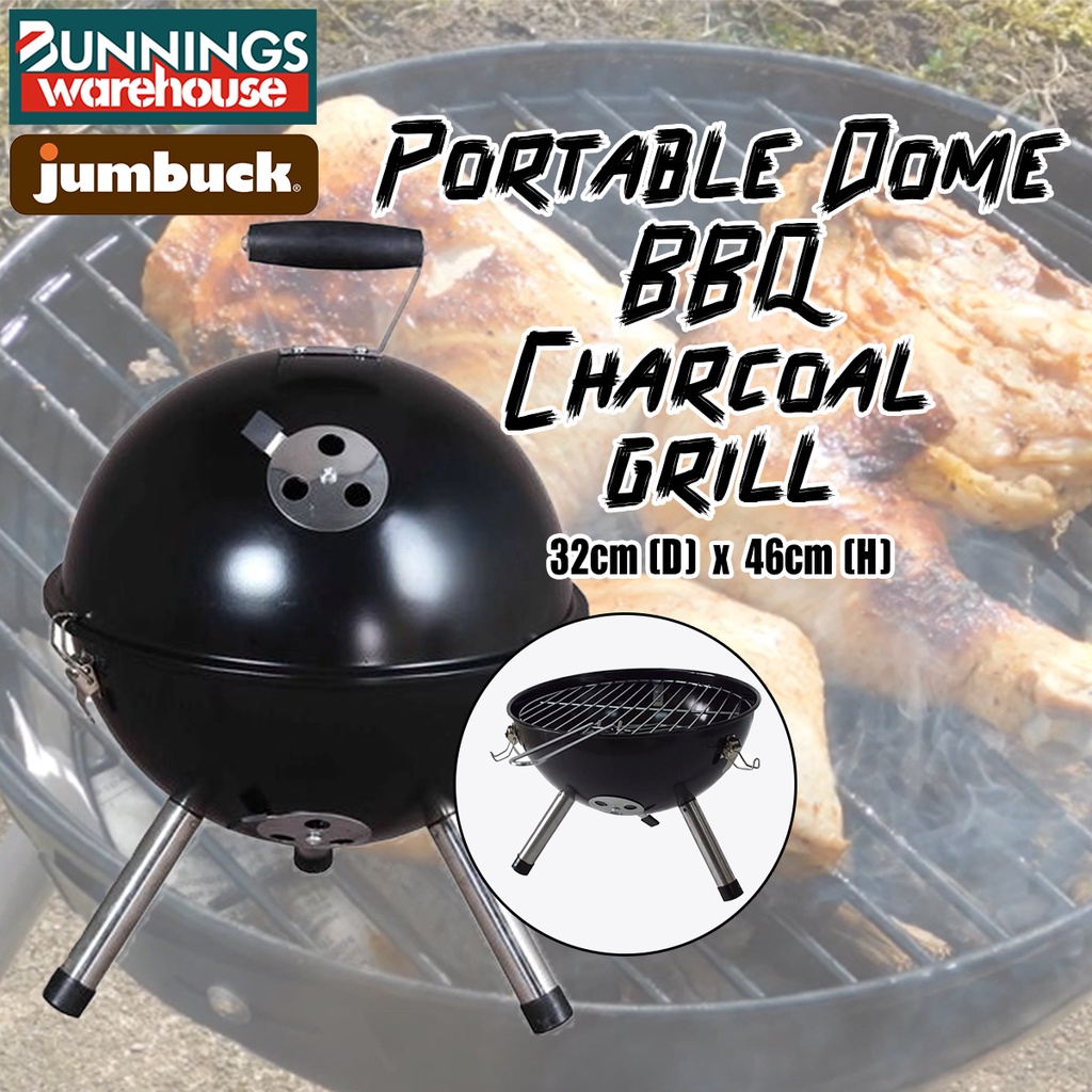 Bunnings Jumbuck Portable Dome BBQ Charcoal Grill 32CM D x 46CM H 0038708 Shopee Malaysia