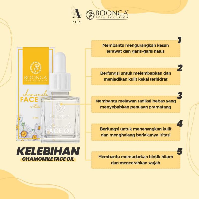 🔥SALE BOONGA FACE OIL ‼️ 🔥(tanpa kotak) | Shopee Malaysia