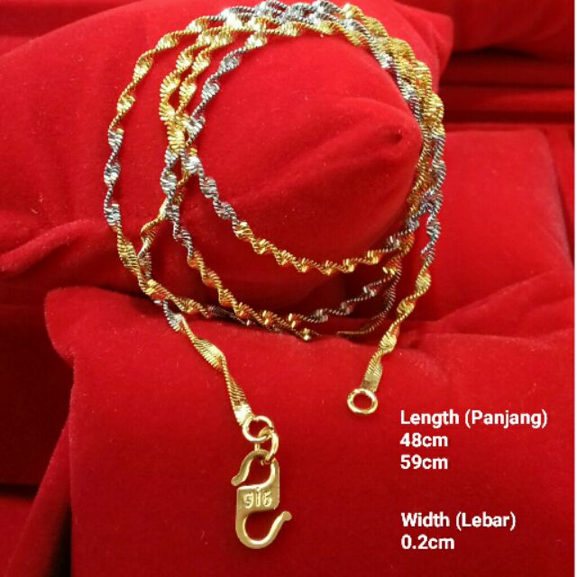 Gold necklace stamped on sale korea