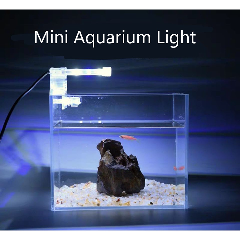 Mini Aquarium Led clip on light Lampu Aquarium Led crytal