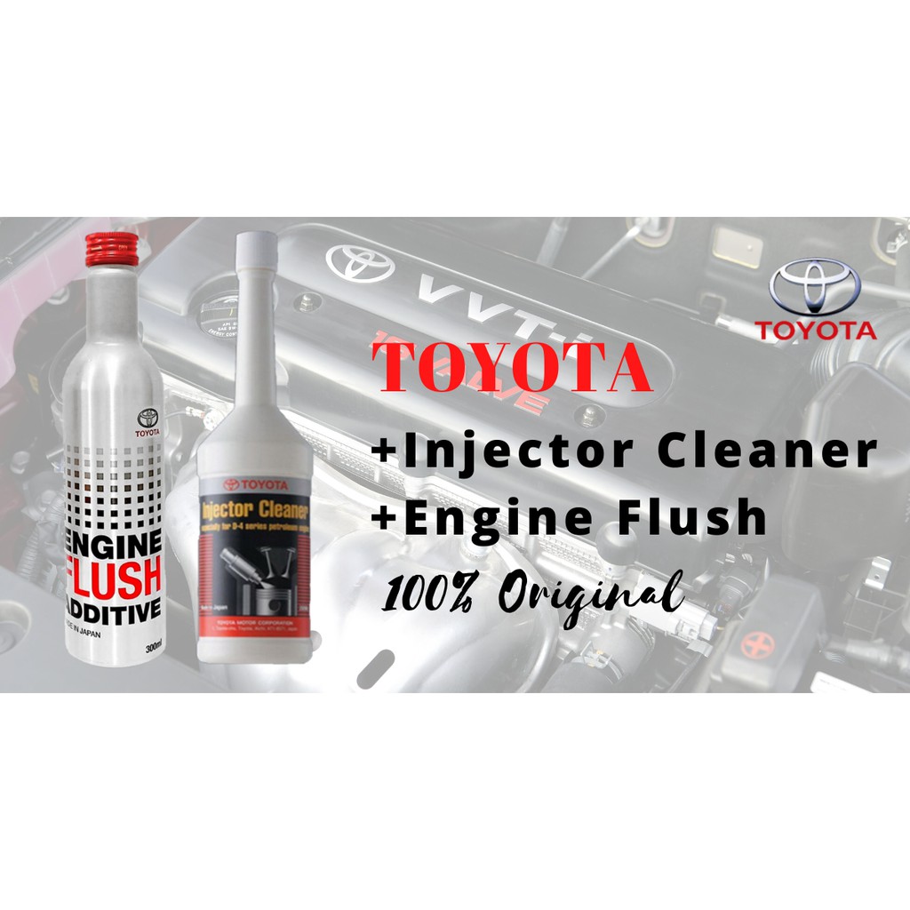 Toyota Genuine Injector Cleaner (Petrol) + Engine Flush Additive (Petrol) Shopee Malaysia