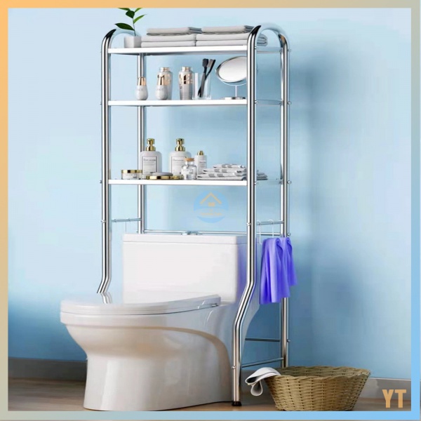 YT Stainless Steel Bathroom Rack Washing machine rack Shampoo Rack ...