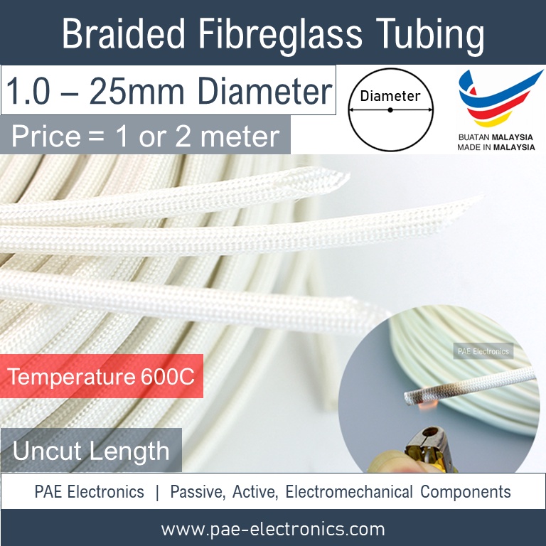 Fiberglass Tubing (Braided), Fibreglass Cable Sleeving, High
