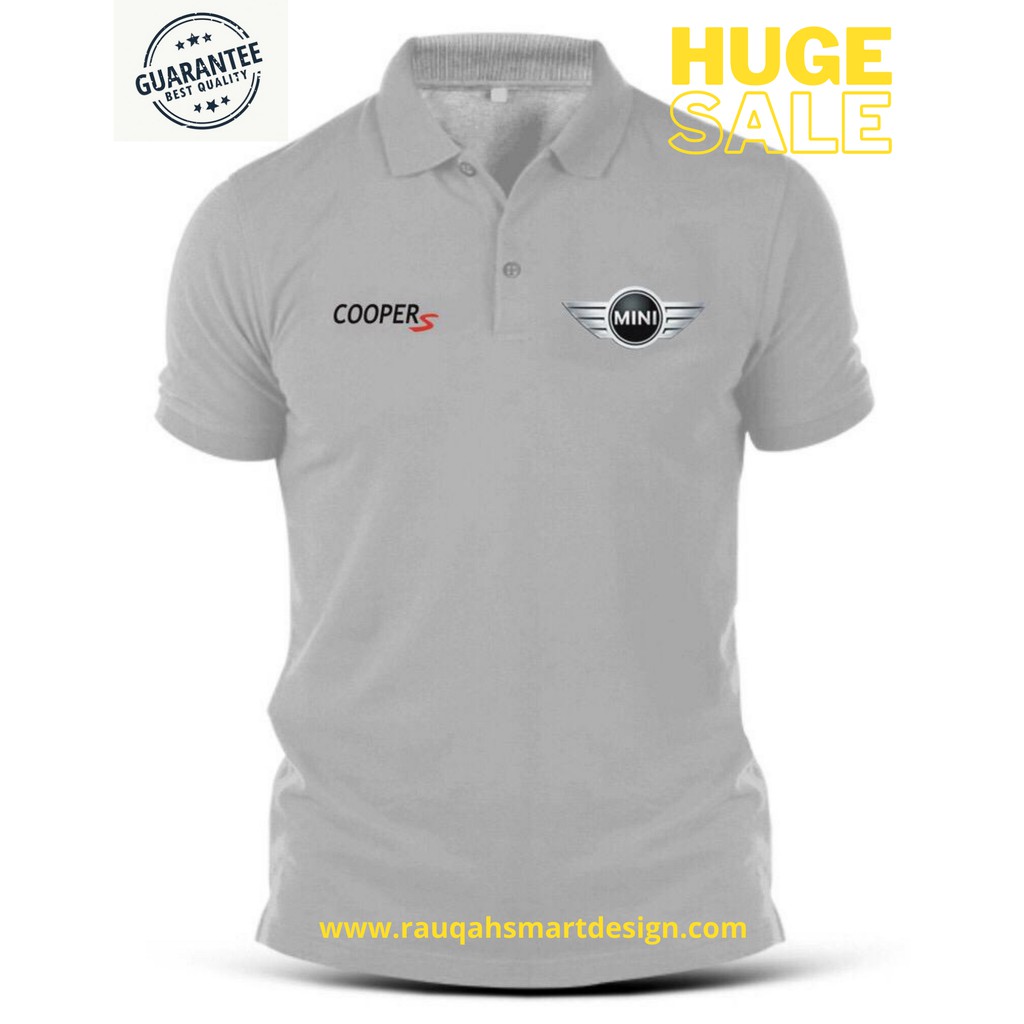 MINI COOPER Racing Sport Car Turbo Streetwear Polo T-Shirt | Shopee ...