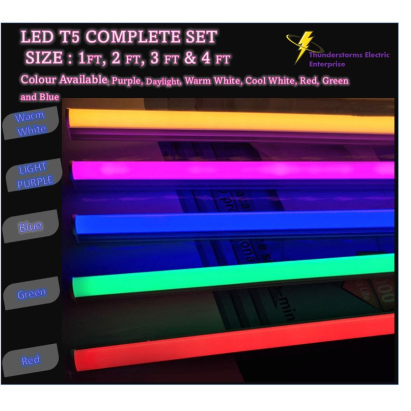Warm colour tube light sales