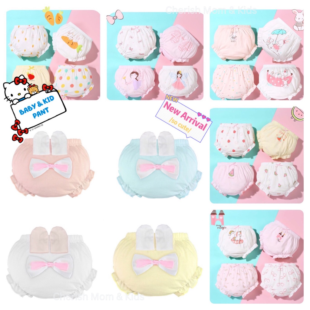 🍭Ready Stock🍭Baby Short Pant Baby girl pant Baby Cotton Pant Underwear