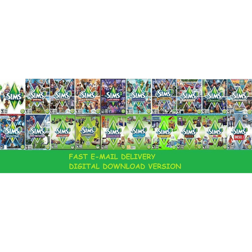 The Sims 3 Complete Collection - Digital Download (PC Offline) | Shopee ...