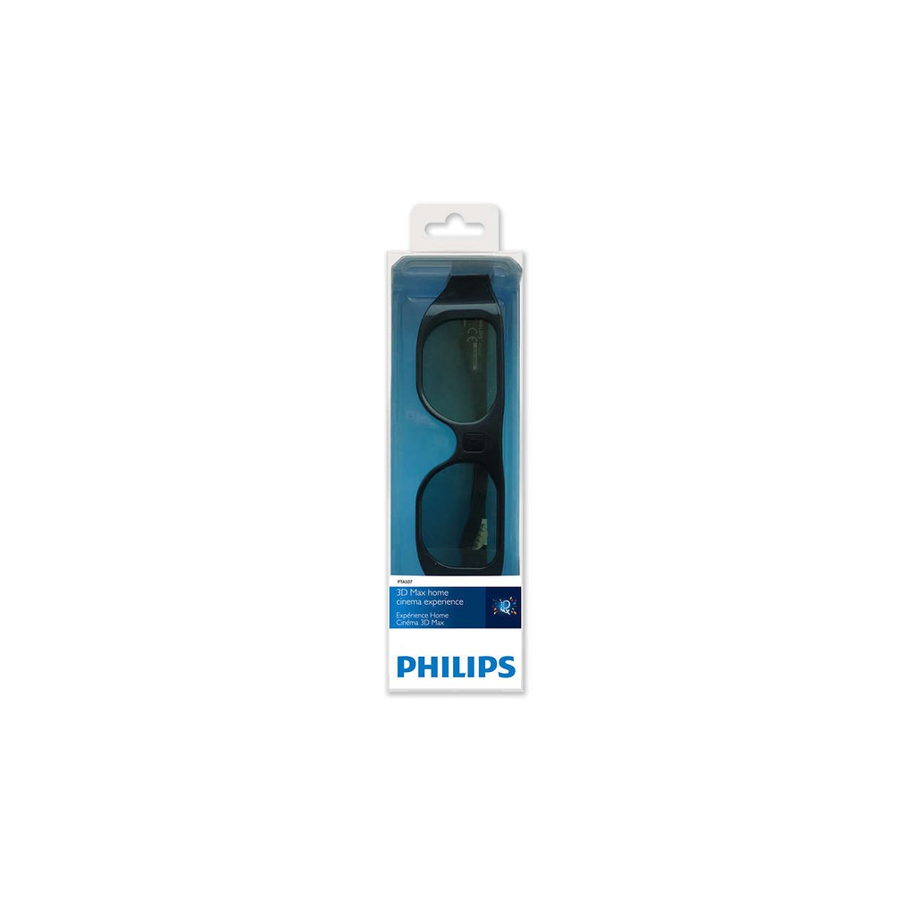 Philips PTA507 Active 3D Glasses for 3D Max TVs Black (Original
