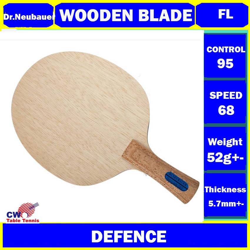 Dr. Neubauer Barricade Defence Table Tennis Bat Ping Pong Racket Kayu