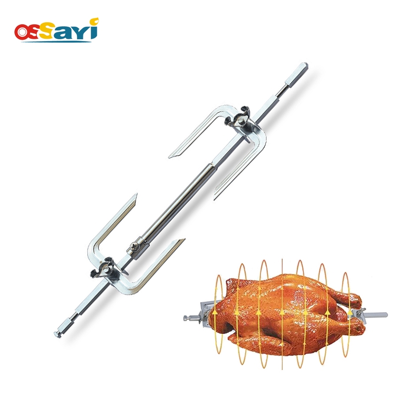 Toaster Ovens Accessories Chicken Roaster Spit Rotisserie Fork BBQ