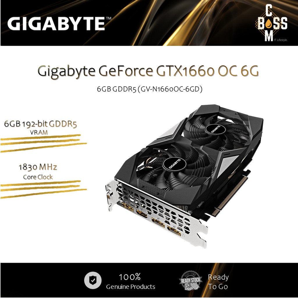 Gigabyte geforce gtx 1660 oc 6g graphics on sale card