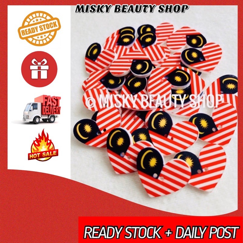 Butang Bendera Malaysia/Malaysian Flag/Merdeka/For craft/DIY/Mask ...