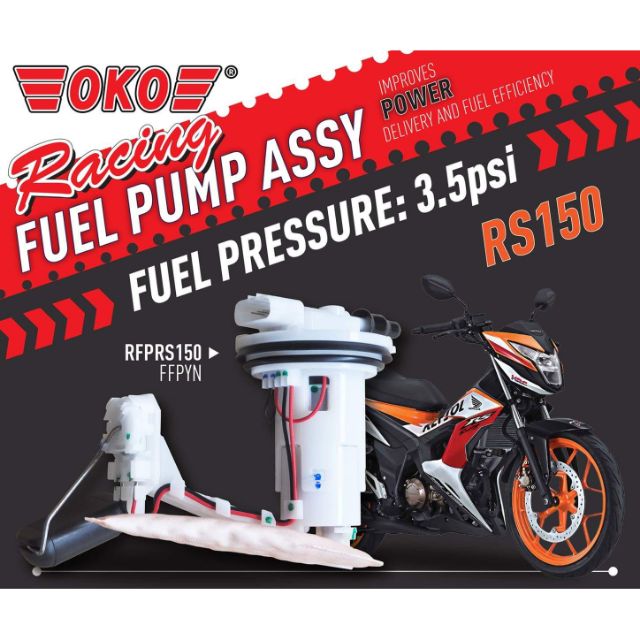 OKO FUEL PUMP RS150 racing 3.5psi Shopee Malaysia