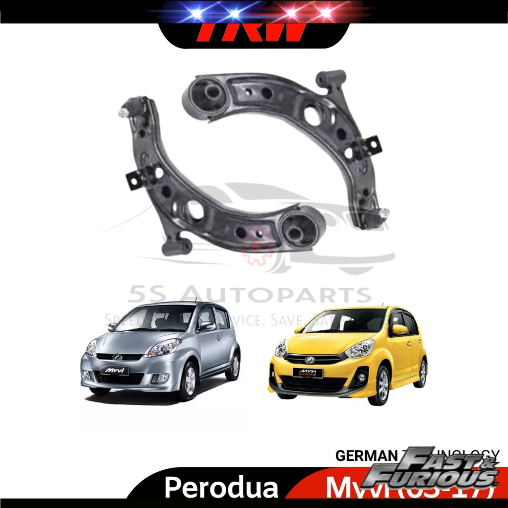 Trw Perodua Myvi Lower Arm Left Right Shopee Malaysia