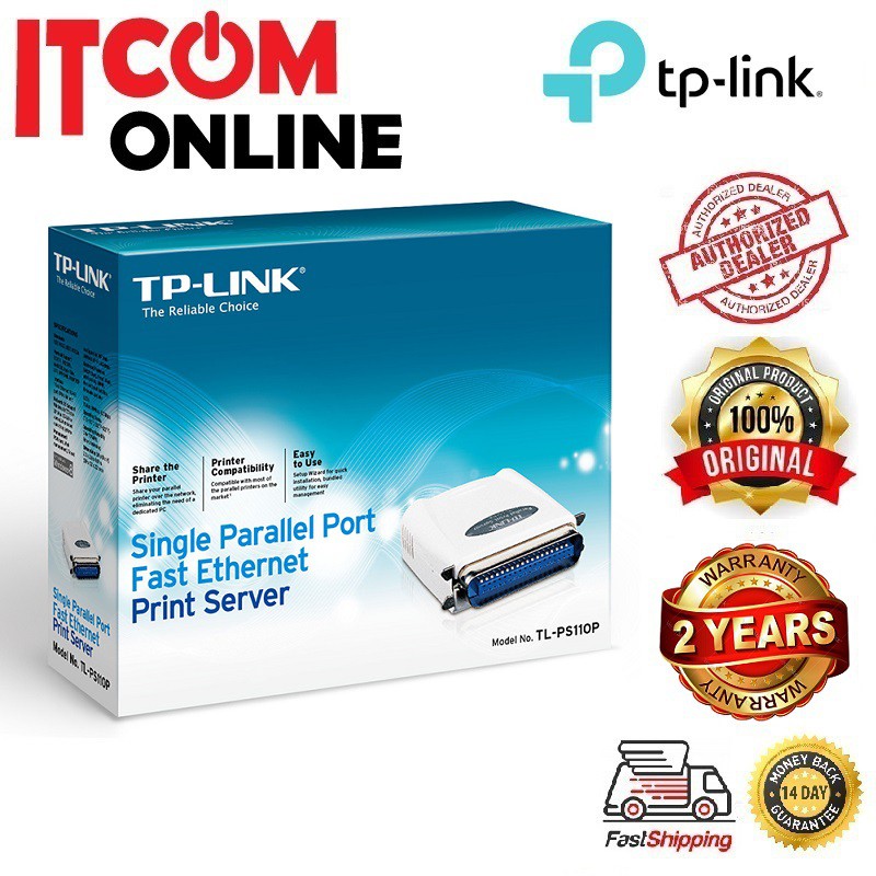 TPLINK 1 PORT PARALLEL WIRED PRINT SERVER (TLPS110P) Shopee Malaysia