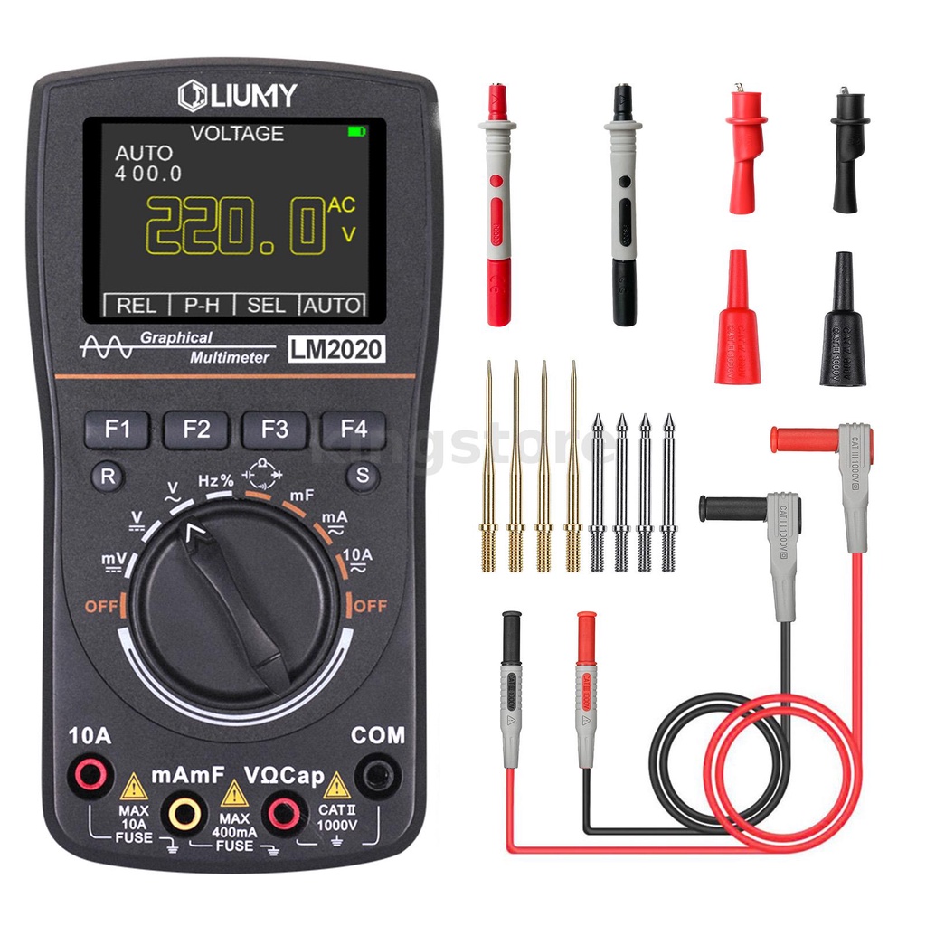 BSHAPPLUS Handheld 0-5MHZ Oscilloscope Scopemeter Function Signal ...
