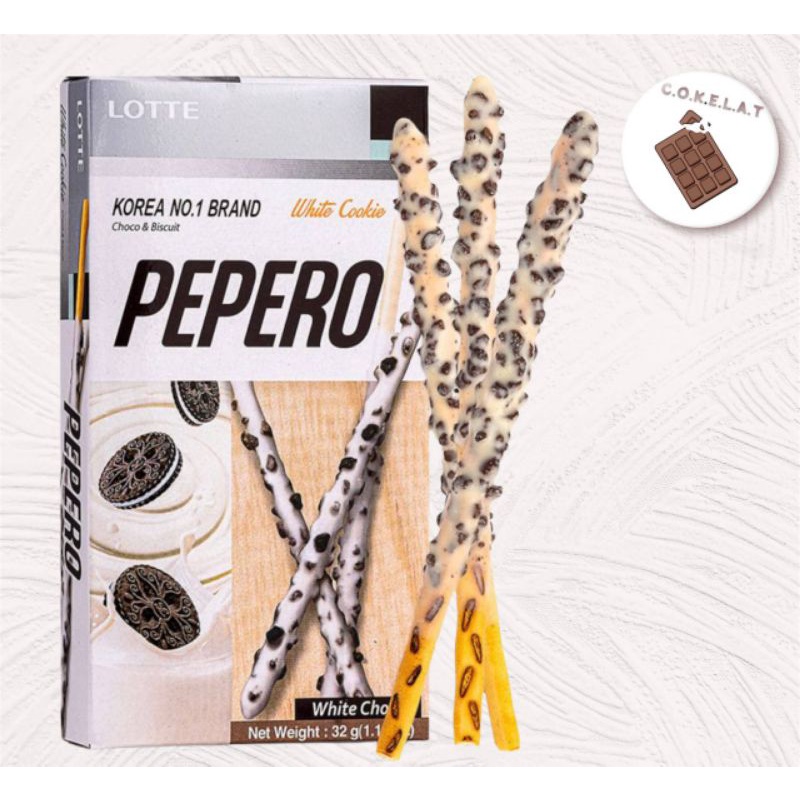 Cokelat Pepero White Cookies Single Pack 32g | Shopee Malaysia