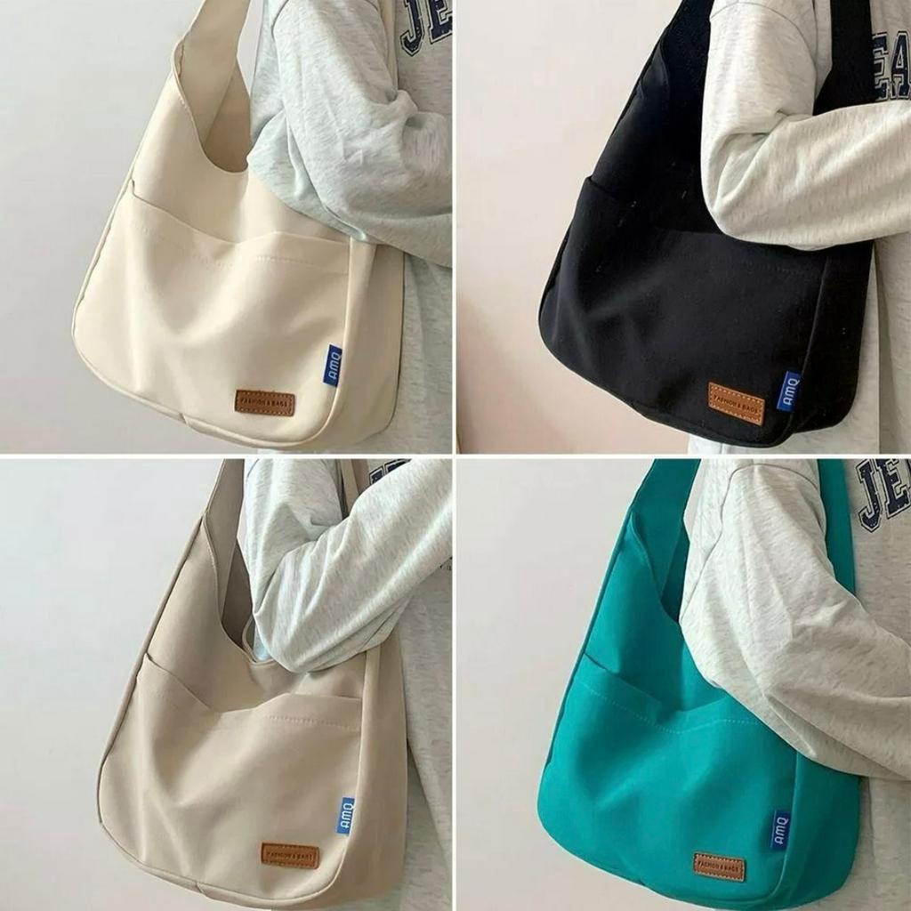 Ready Stock ZGEN04 Korean Big Canvas Bag Women Large Capacity Tote Bag ...