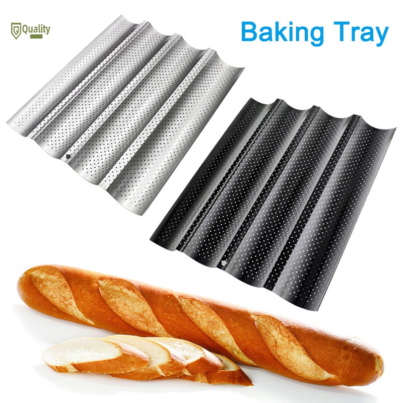 1pc Wave French Bread Baking Tray Non Stick Baguette Mould Cake Toast Mold Tools