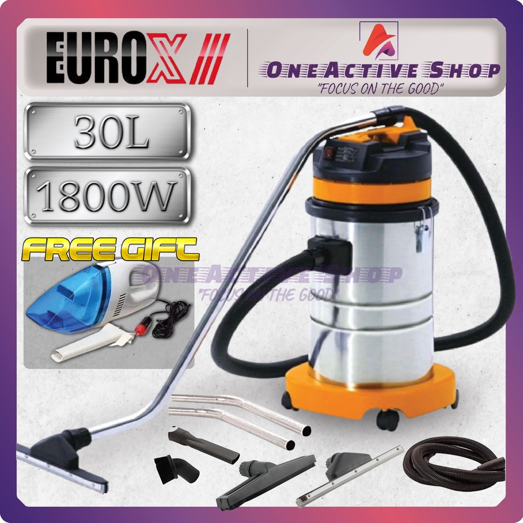 Eurox 30l Wet And Dry Vacuum Cleaner Vac5001 1800w 6 Month Warranty