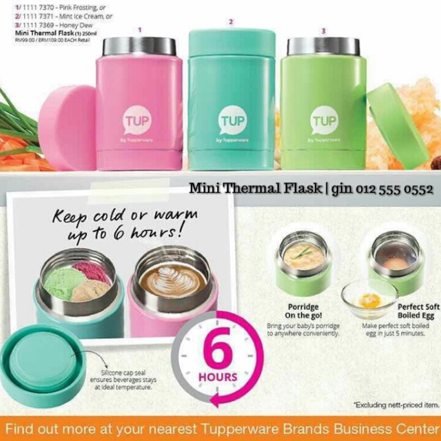 Mini thermal best sale bottle tupperware