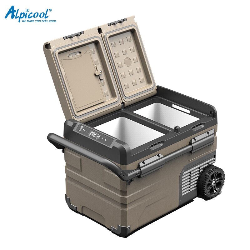 Alpicool 35L/45L/55L Portable Car Refrigerator 2 door Fridge Cooler ...