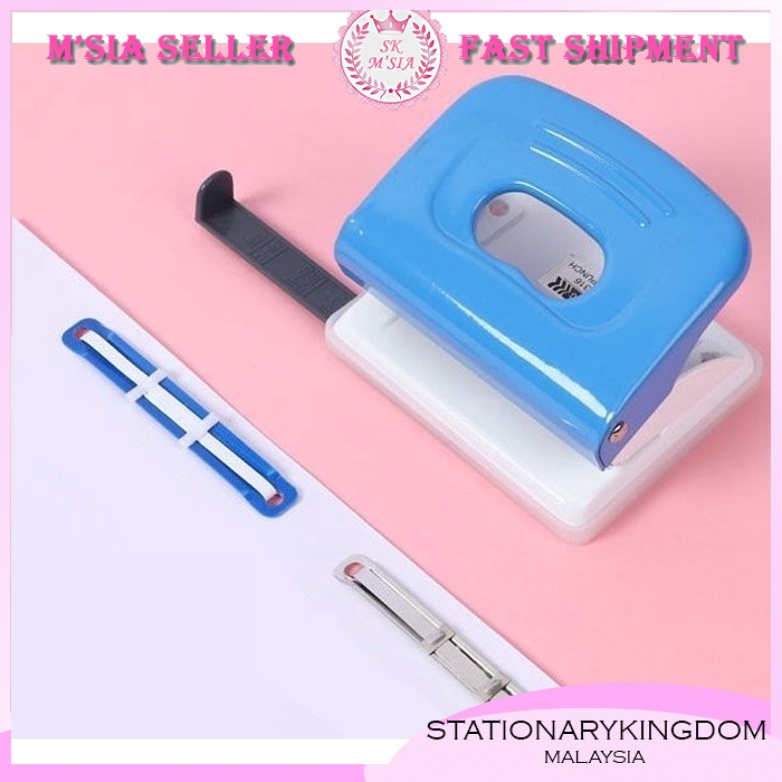 Heavy Duty Paper Hole Puncher With Paper Size Adjuster Punch Up To 16