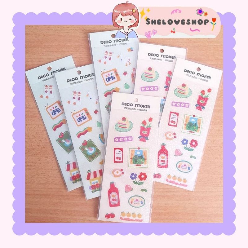 Deco Sticker PET waterproof sticker sheet journal | Shopee Malaysia