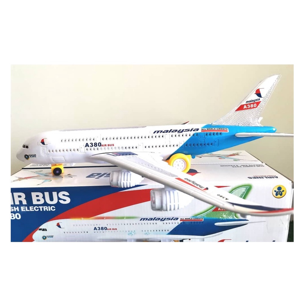 TPUVZ AIR BUS A380 Flash Electric – Bump N Go Flashing Light Music ...