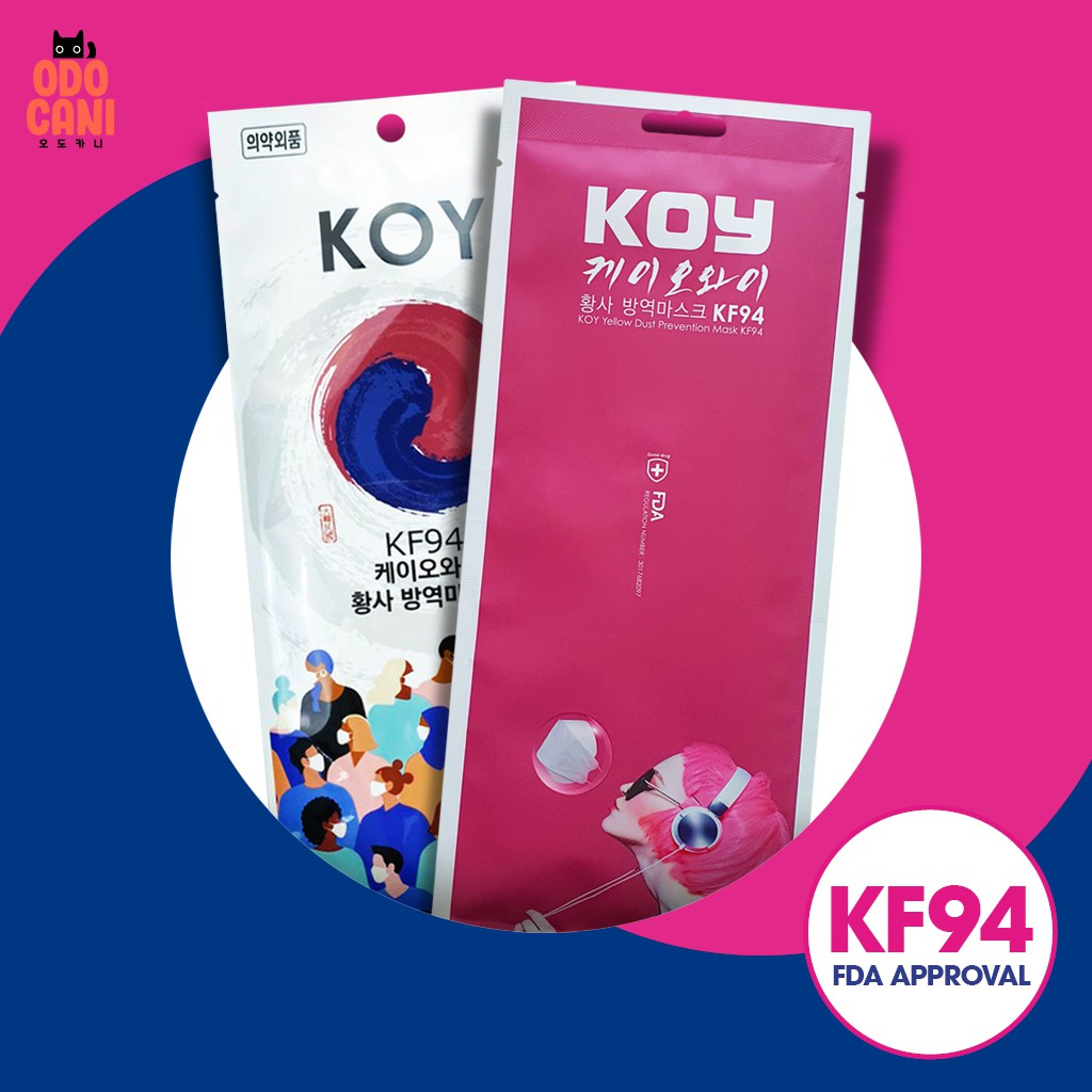 [10pcs] KOY KF94 Mask Korea ( 4ply mask / 3d mask / korean mask