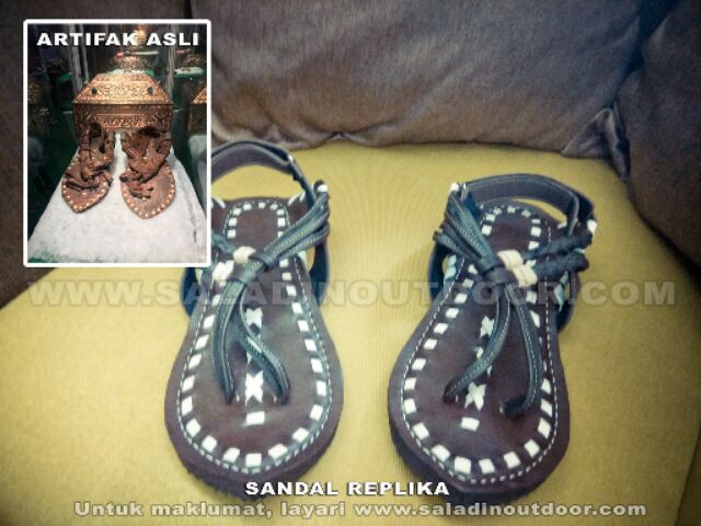 Replika Sandal Rasulullah - Capal Nabi Kulit Dua Tali. Kasut raya ...