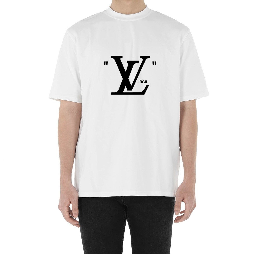 LOUIS VUITTON X OFFWHITE Virgil Abloh 2020 Unisex 100% Premium Cotton White  T-shirt LV T-shirt Off-white T