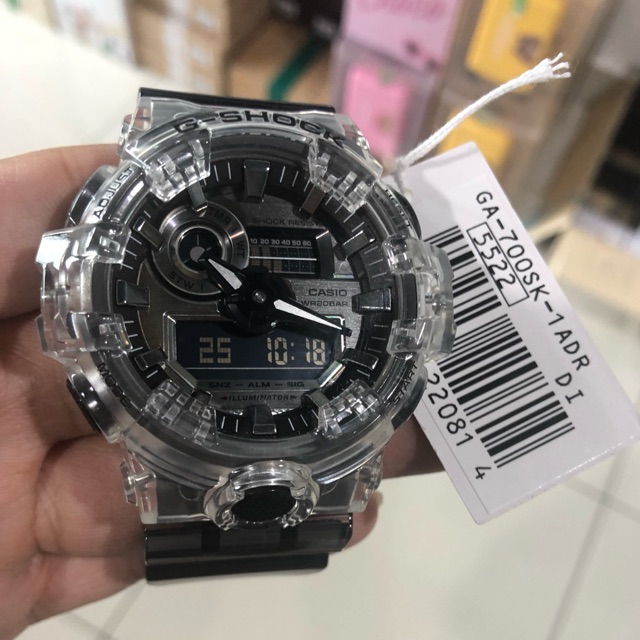 G shock ga outlet 700 transparent