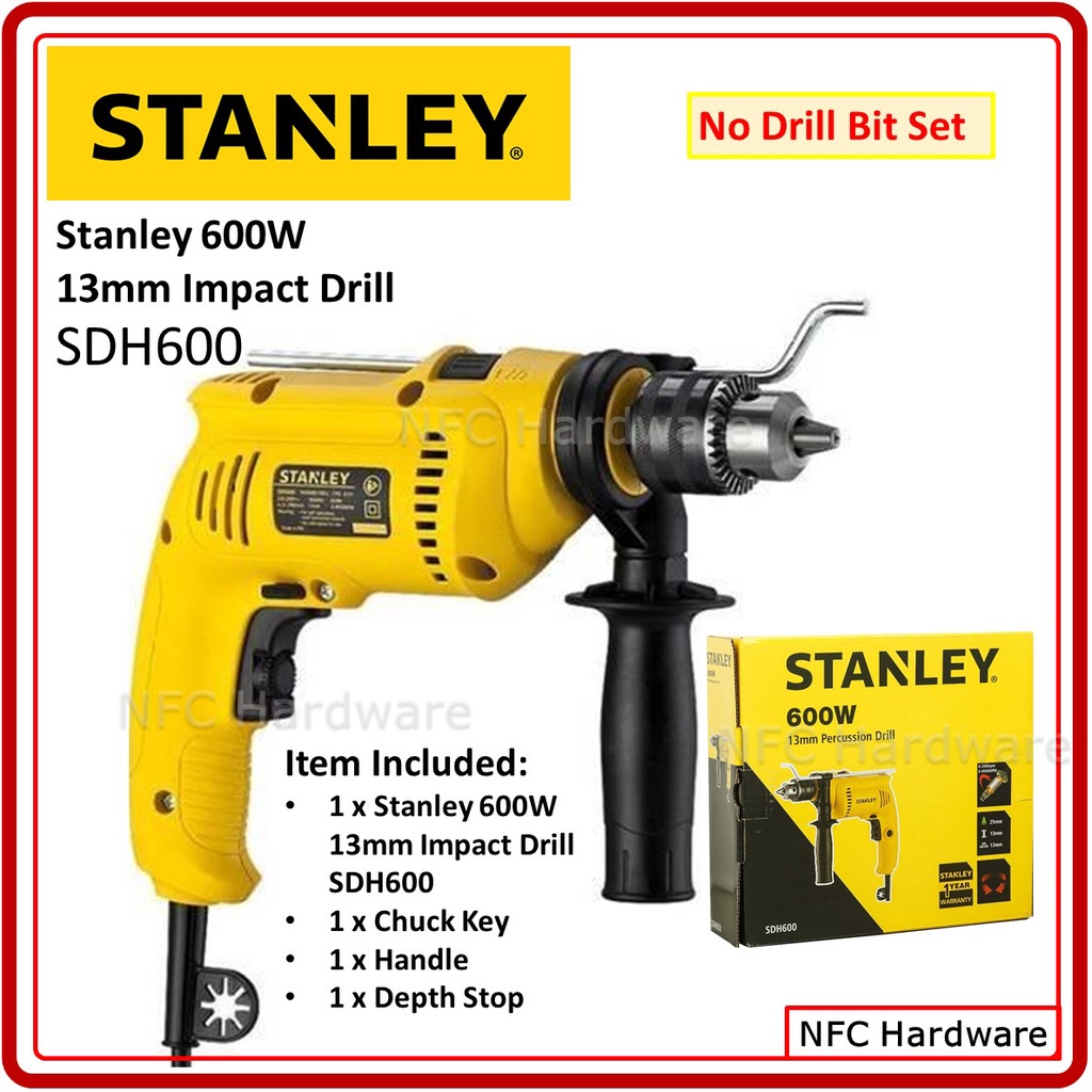 STANLEY SDH600 13mm Impact Drill 600W Shopee Malaysia