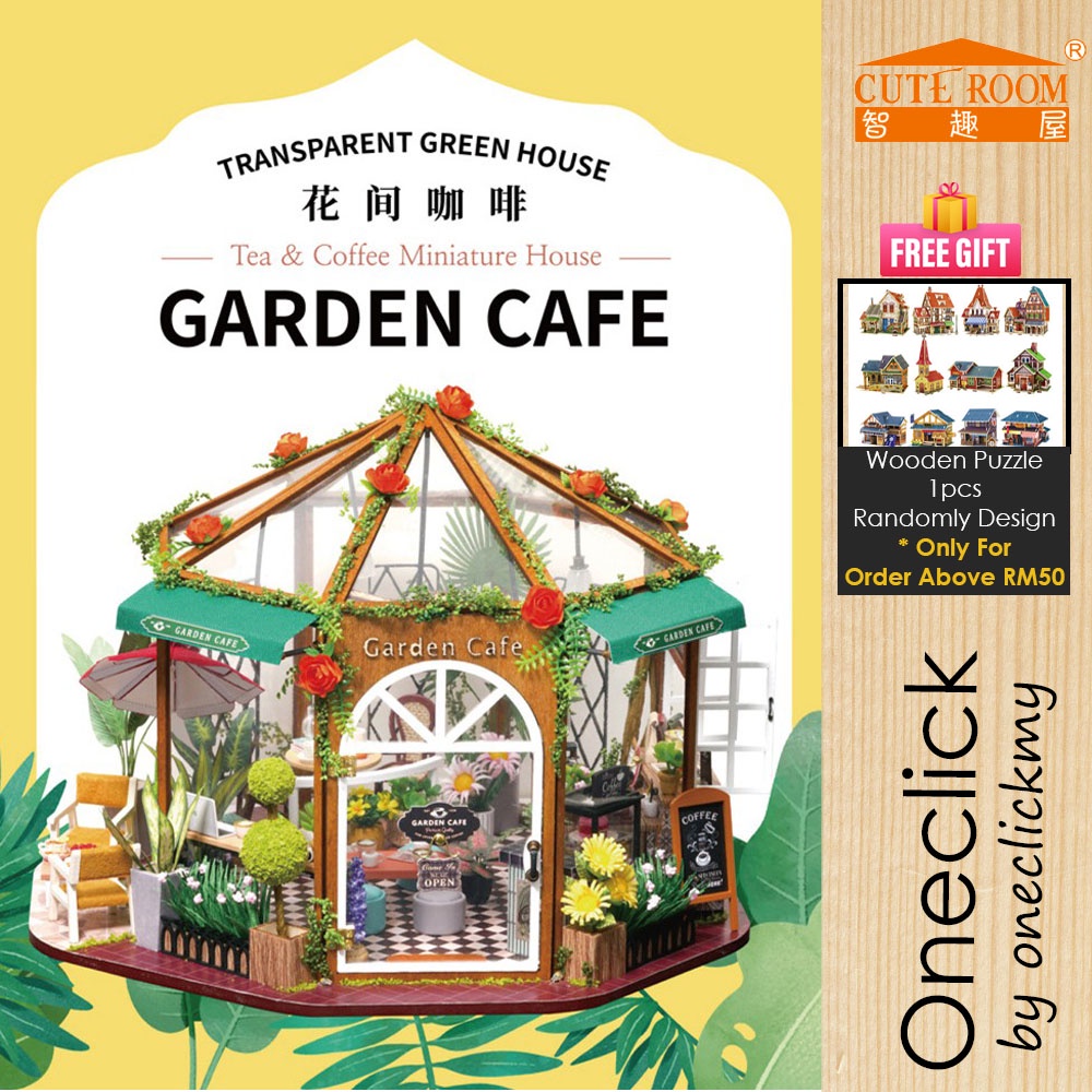 [READY STOCK]DIY Transparent Green House Garden Cafe 智趣屋DIY ...