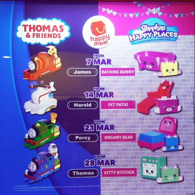 Mcdonalds happy meal toys march sales 2019