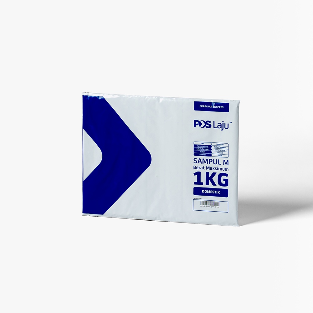 Pos Laju Prepaid Courier Parcel Envelope Blue M Shopee Malaysia